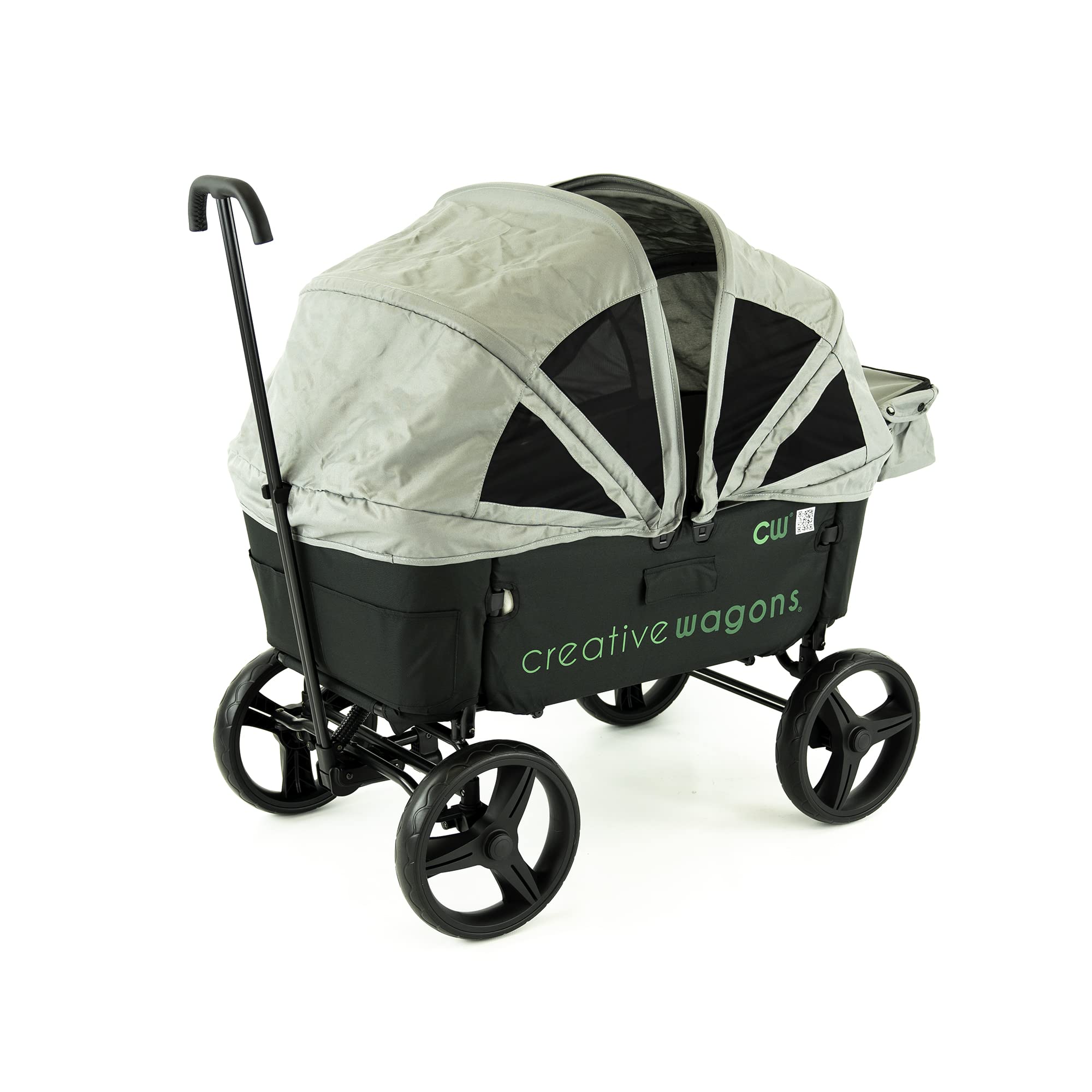 Best Collapsible Stroller Wagon for Kids - All-Terrain Push Pull Wagon with Removable Canopy & Convertible Bench | Perfect for Outdoor Adventures, Beach Trips, and Park Outings