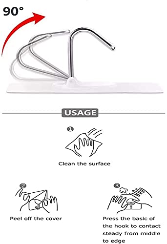 Dargoba Heavy Duty Self Adhesive Hooks - 10 Pack Transparent PVC Wall Hooks for Hanging Clothes, Photo Frames, Decorations | Strong Stainless Steel & Plastic Construction | Perfect for Bathroom, Kitchen, Bedroom Organization