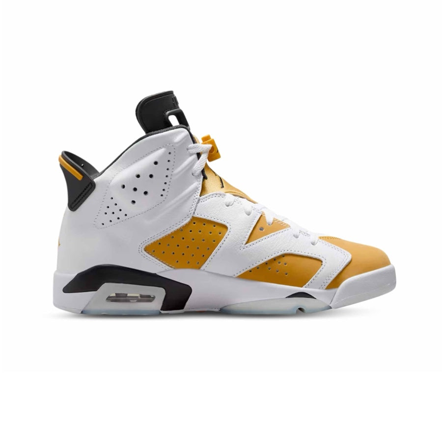 Air Jordan 6 Retro Men's Basketball Shoes - Yellow Ochre/Black Colorway | High-Top Sneakers for Streetwear & Basketball Performance
