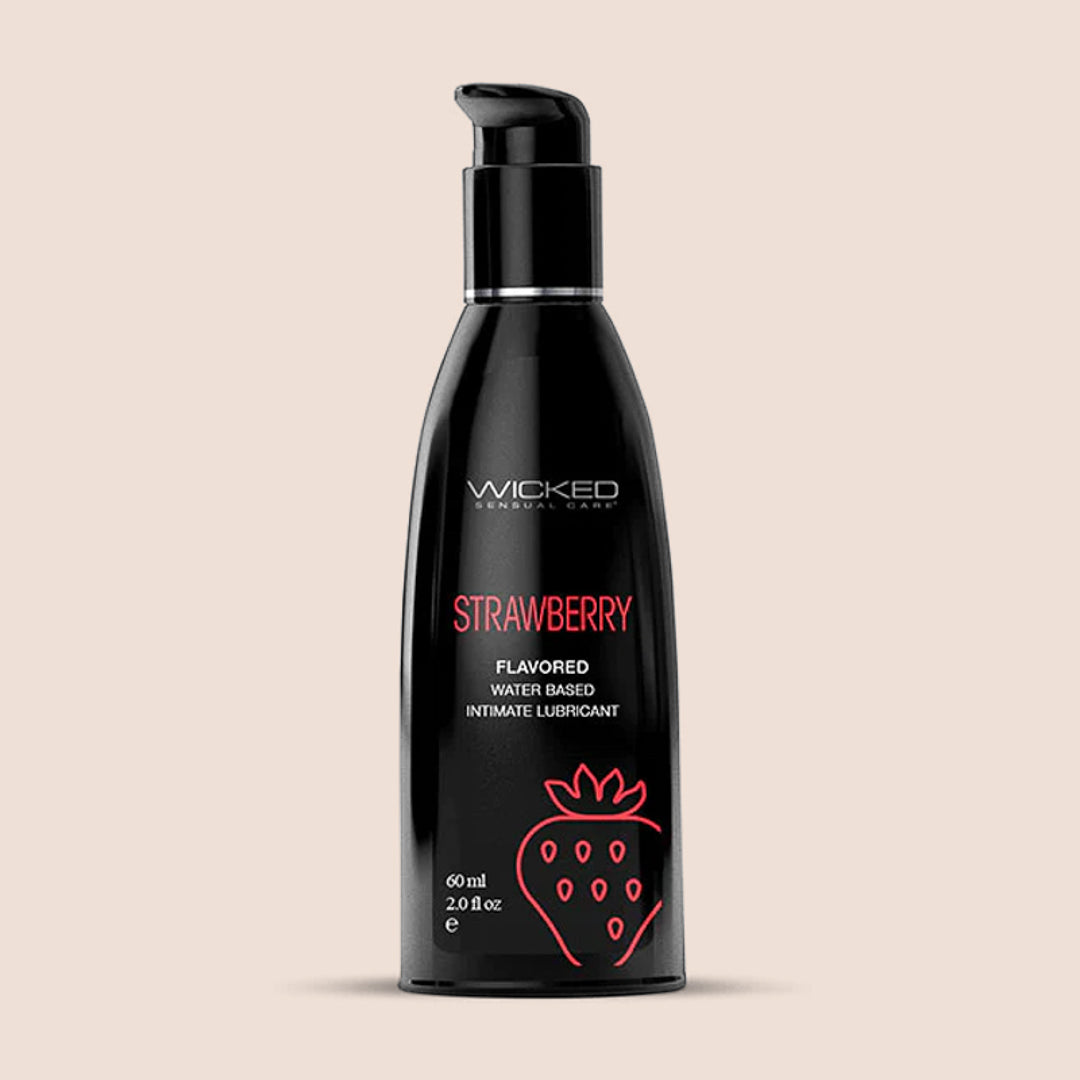 Wicked Aqua Flavored 2 oz Water Based Lubricant - Long Lasting & Hypoallergenic for Enhanced Intimacy & Massage