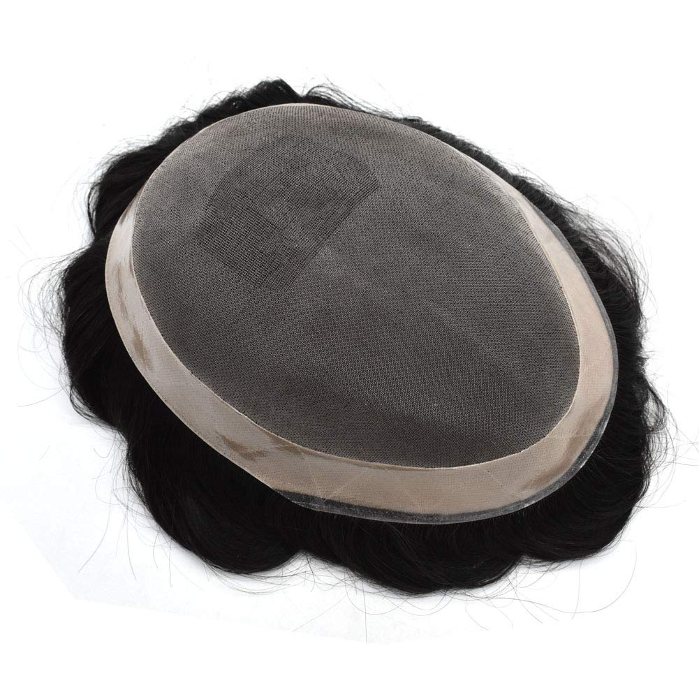 Premium European Human Hair Toupee for Men - 5