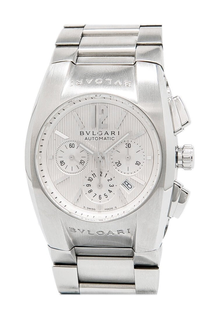 Bulgari Ergon 40mm Stainless Steel Watch with Silver Dial - Luxury Men's Timepiece for Business, Formal & Casual Wear