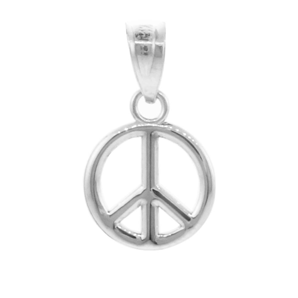 925 Sterling Silver Peace Symbol Charm Pendant Necklace for Women - Dainty Peace Sign Jewelry Gift for Her - Perfect for Everyday Wear, Meditation & Special Occasions