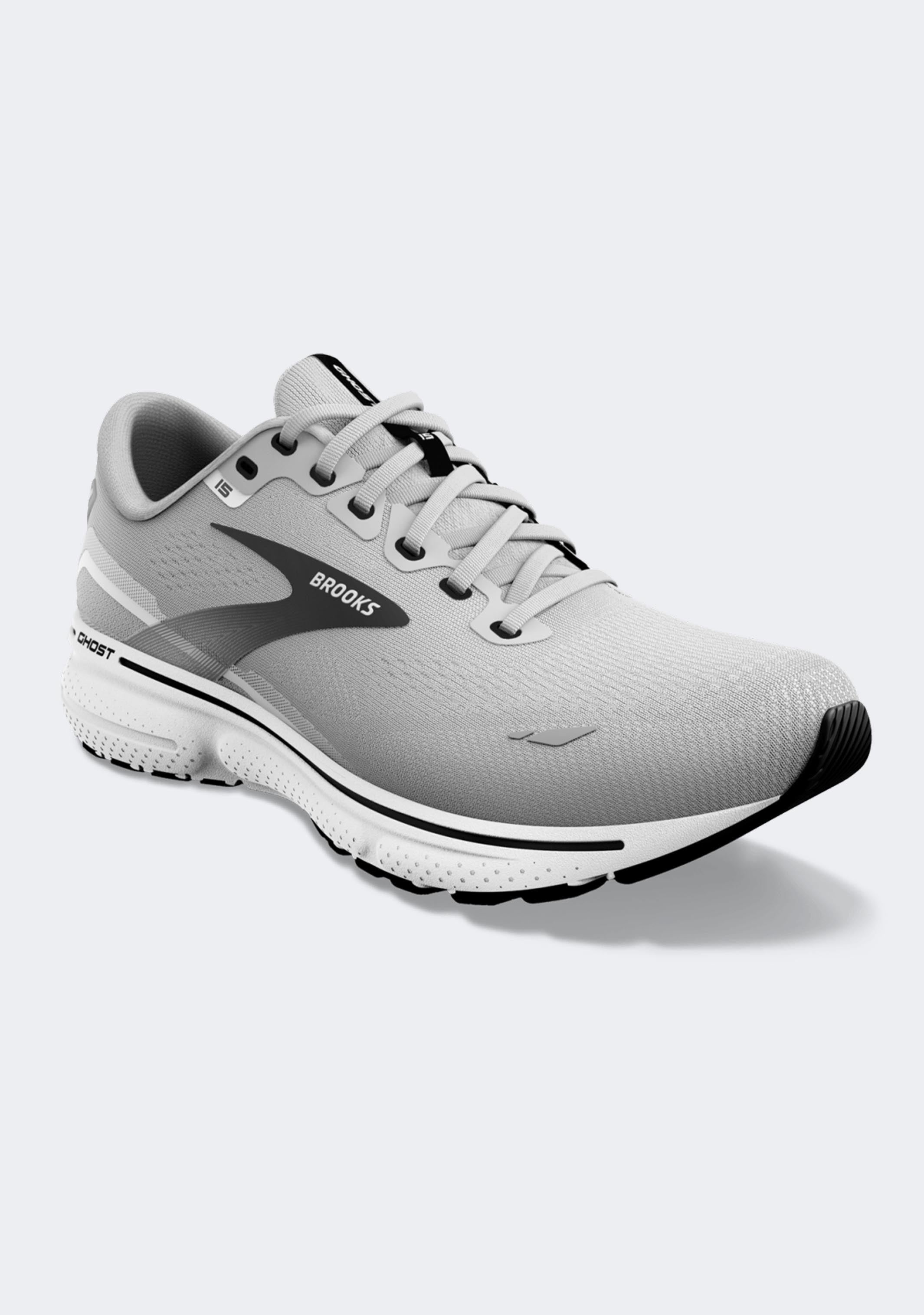 Brooks Men's Ghost 15 Running Shoes - Lightweight Cushioned Sneakers for Road Running, Jogging & Training | Neutral Support for High Mileage | Ideal for Marathon, Gym Workouts & Daily Wear