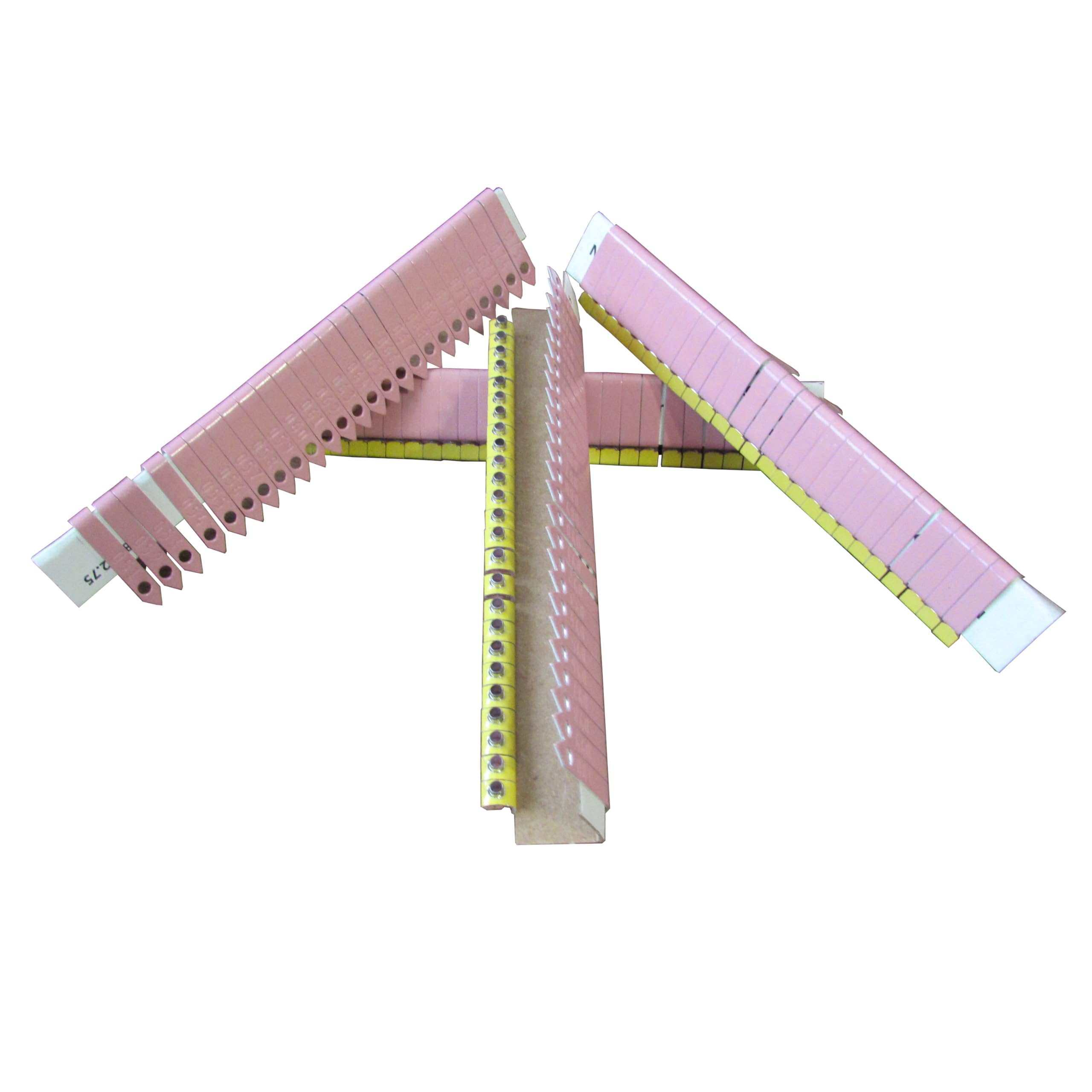 Customized Pink Chicken Zip Wing Bands (700 Pack) - Perfect for Poultry Identification, Farm Organization & Bird Tracking