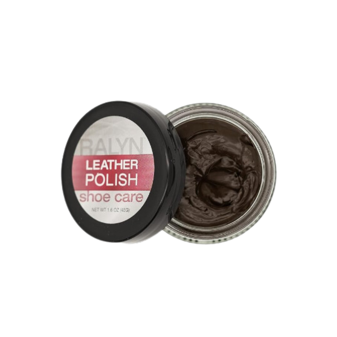 Premium Ralyn Dark Brown Shoe Polish - Restores & Protects Leather Shoes, Boots & Accessories - Ideal for Dress Shoes, Work Boots & Leather Care Maintenance