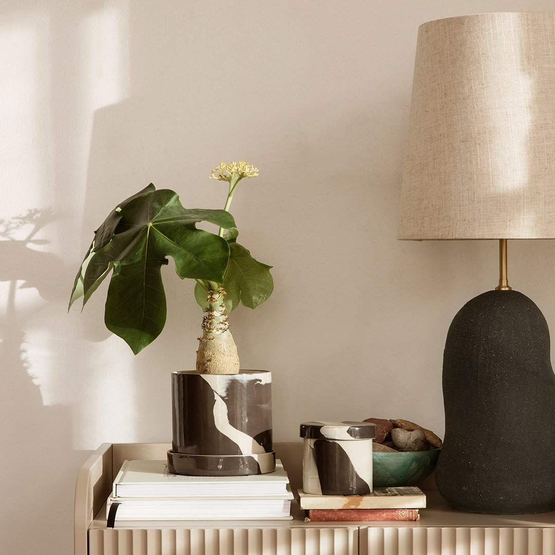 Ferm Living Inlay Container - Stylish Storage Box for Home Organization | Perfect for Bathroom, Bedroom & Office Decor