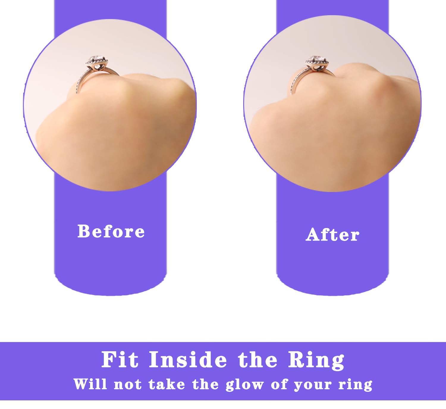 JRONGHE 16-Pack Invisible Ring Sizer Adjuster for Loose Rings - 4 Sizes Clear Silicone Ring Guards for Women & Men, Spiral Ring Resizer Tightener & Spacers - Perfect for Engagement Rings, Wedding Bands & Jewelry Resizing
