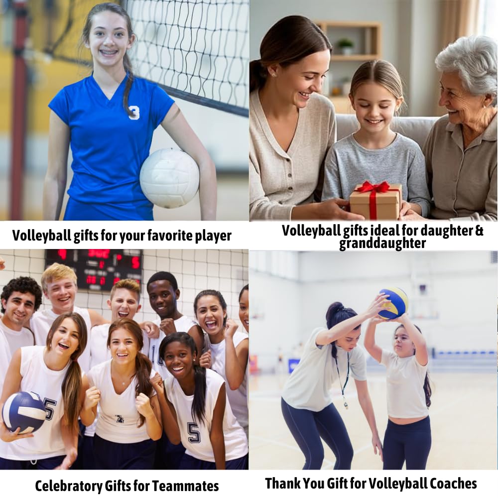 Sportybella Volleyball Charm Bracelet - Adjustable Silver Beaded String Bracelet for Women & Teens | Perfect Sports Gift for Players, Fans & Coaches