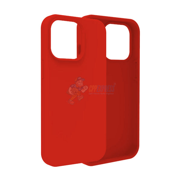 iPhone 15 Pro Case - Slim Soft Silicone Shockproof Protective Cover (Red) | Perfect for Everyday Use, Travel & Outdoor Activities