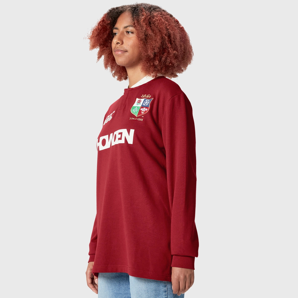 Canterbury British & Irish Lions Classic Long Sleeve Rugby Jersey - Authentic Rugby Shirt for Men - Perfect for Rugby Matches, Training & Fan Support