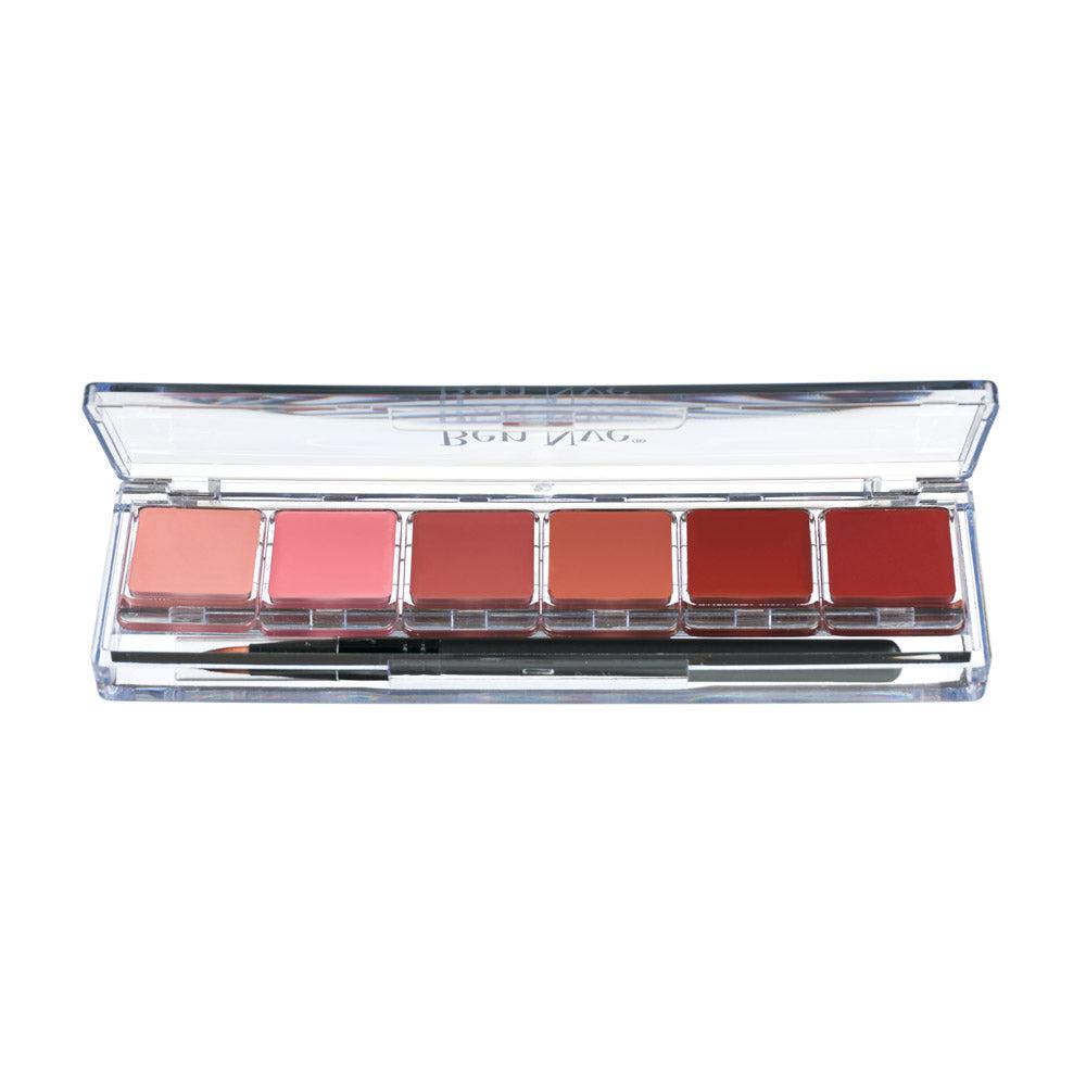 Ben Nye Natural Lip Color Palette (LSP 1) - Professional Makeup Kit for Long-Lasting Lipstick Shades, Ideal for Stage Performances & Cosplay