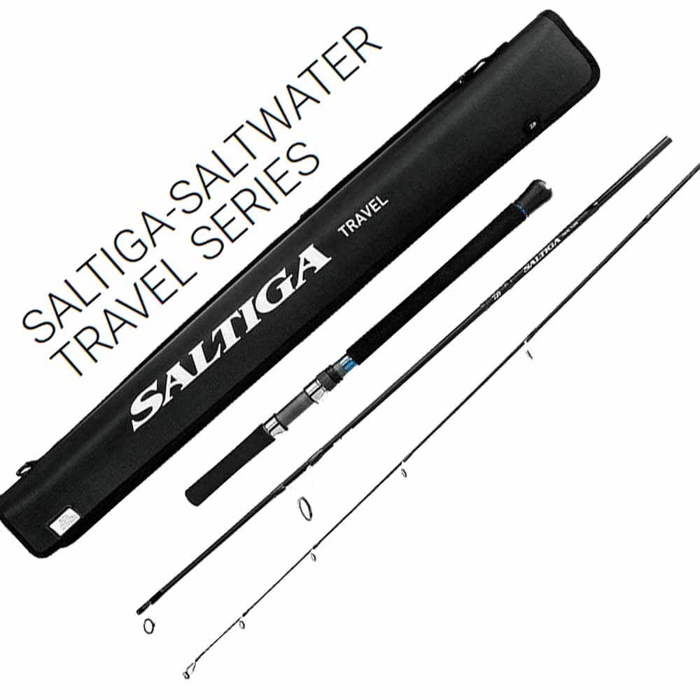 Daiwa Saltiga 3-Piece Travel Fishing Rod - Lightweight & Portable Spinning Rod for Saltwater & Freshwater Fishing - Perfect for Travel, Boat & Shore Fishing Adventures