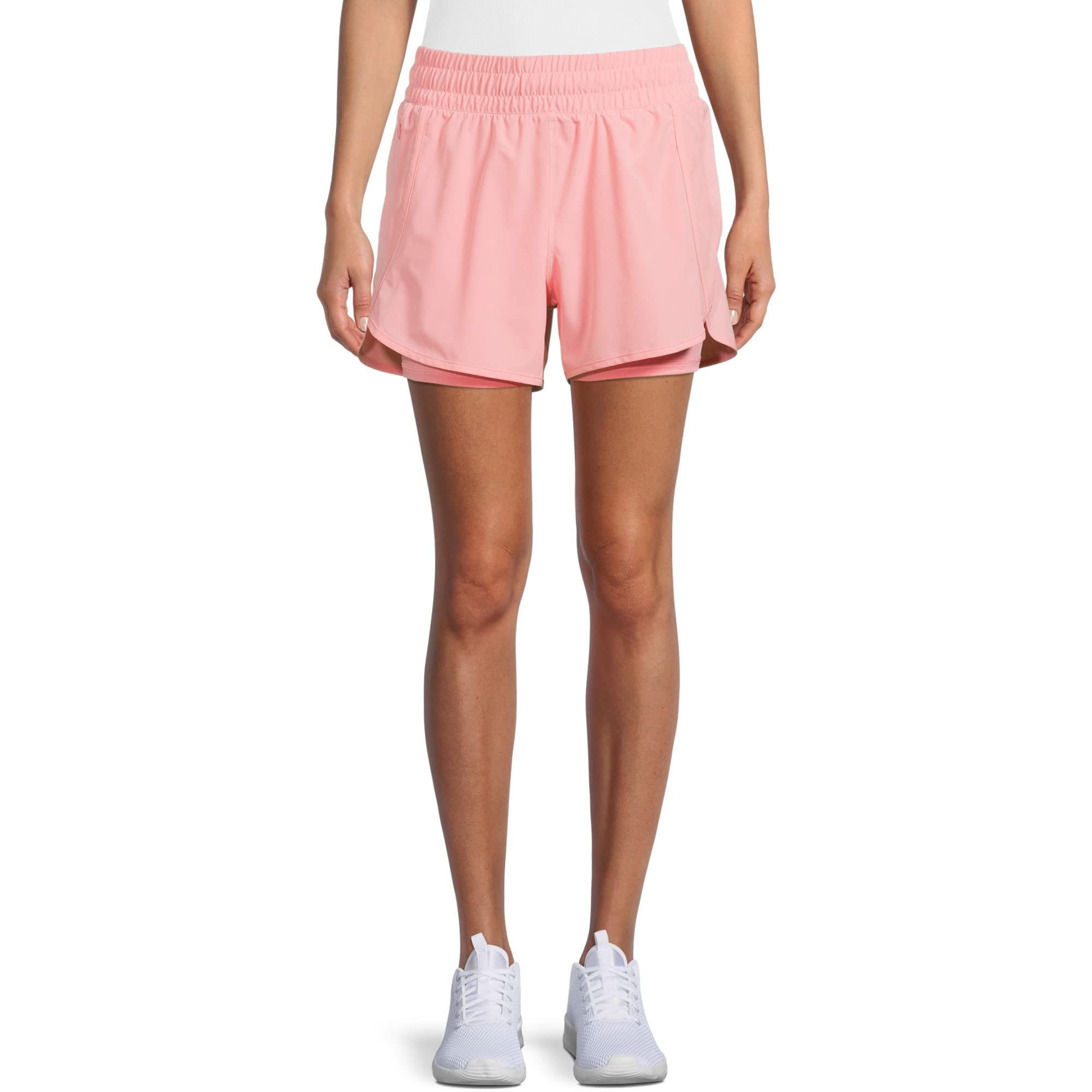 Avia Women's Running Shorts with Built-in Bike Liner - Breathable Activewear for Running, Cycling & Gym Workouts - Perfect for Outdoor Sports & Fitness Training