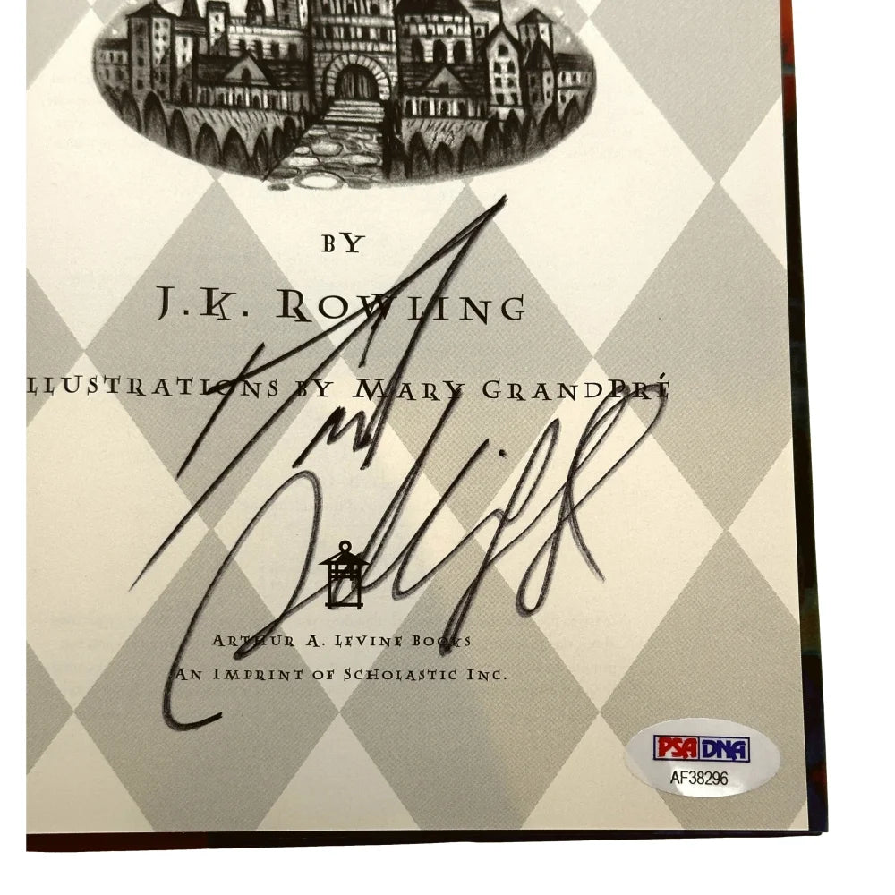 Daniel Radcliffe Autographed Harry Potter and the Sorcerer’s Stone First Edition Book (1998, PSA Certified) - Rare Collectible for Harry Potter Fans, Movie Memorabilia & Fantasy Book Collectors