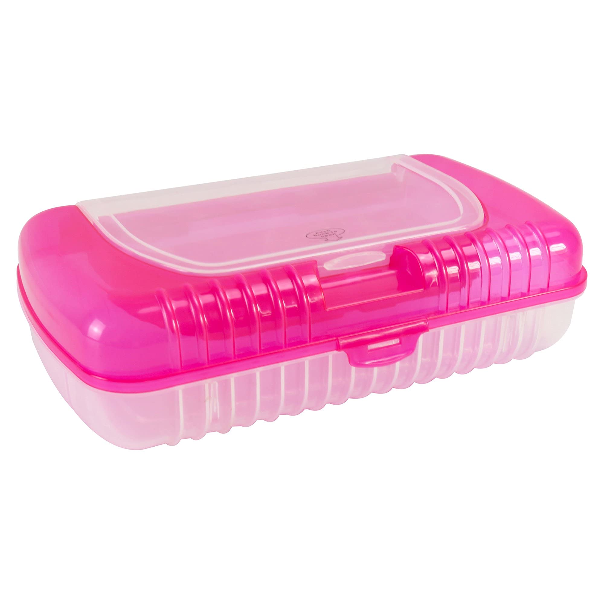 Blondee's Pen + Gear Double Decker Pencil Box - Pink School Supply Organizer for Kids & Students | Perfect for Classroom, Homework & Art Storage (FW21-014)