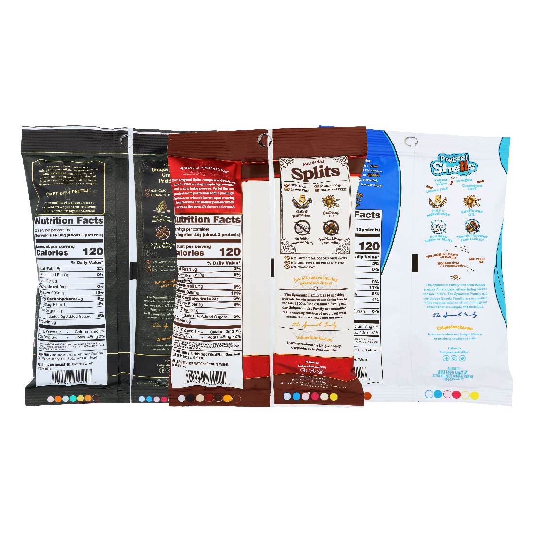 Premium Craft Beer Snack Variety Pack - Original Splits, Shells & Sourdough Rings (12 Pack of 2.12oz Bags) | Party Snacks, Game Day Treats & Bar Food