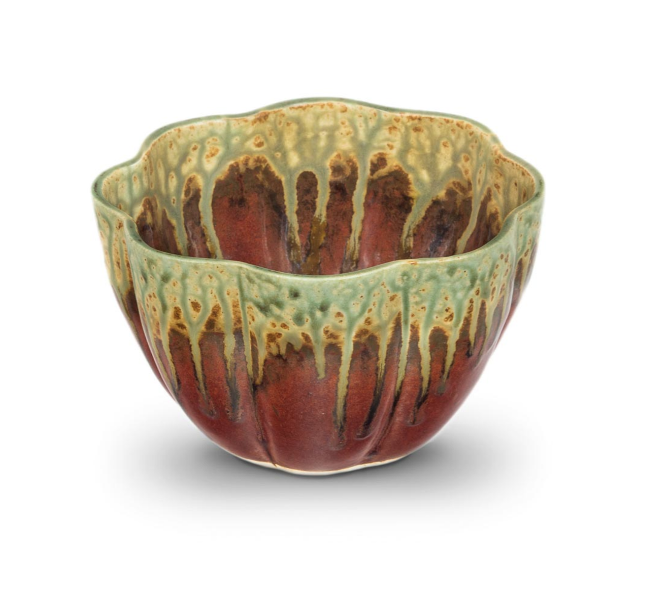 Blanket Creek Pottery Rustic Red Flower Bowl - Handmade Ceramic Planter for Home Decor, Garden & Wedding Centerpieces