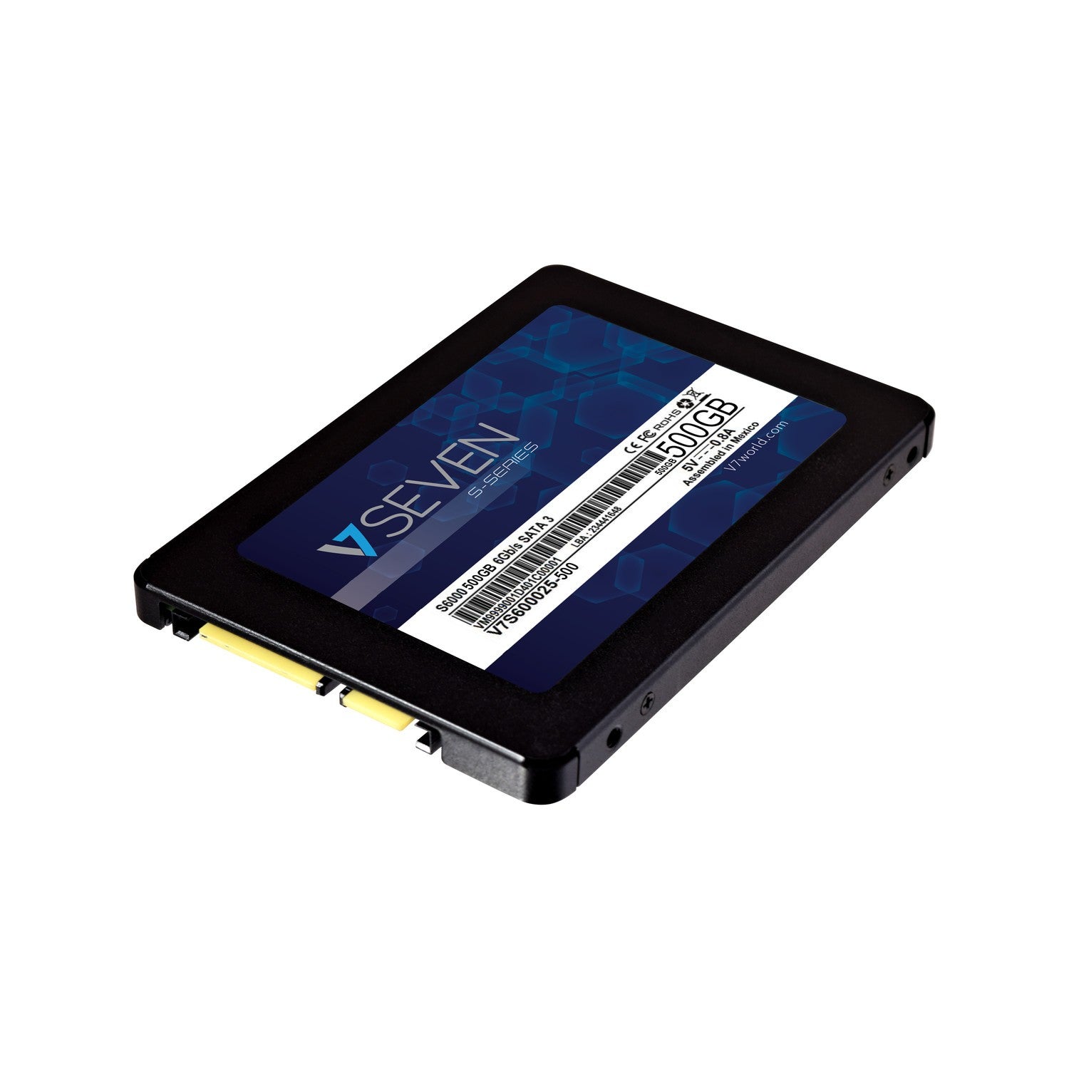 V7 S6000 500GB Internal SSD - 3D NAND SATA III 6Gb/s 2.5