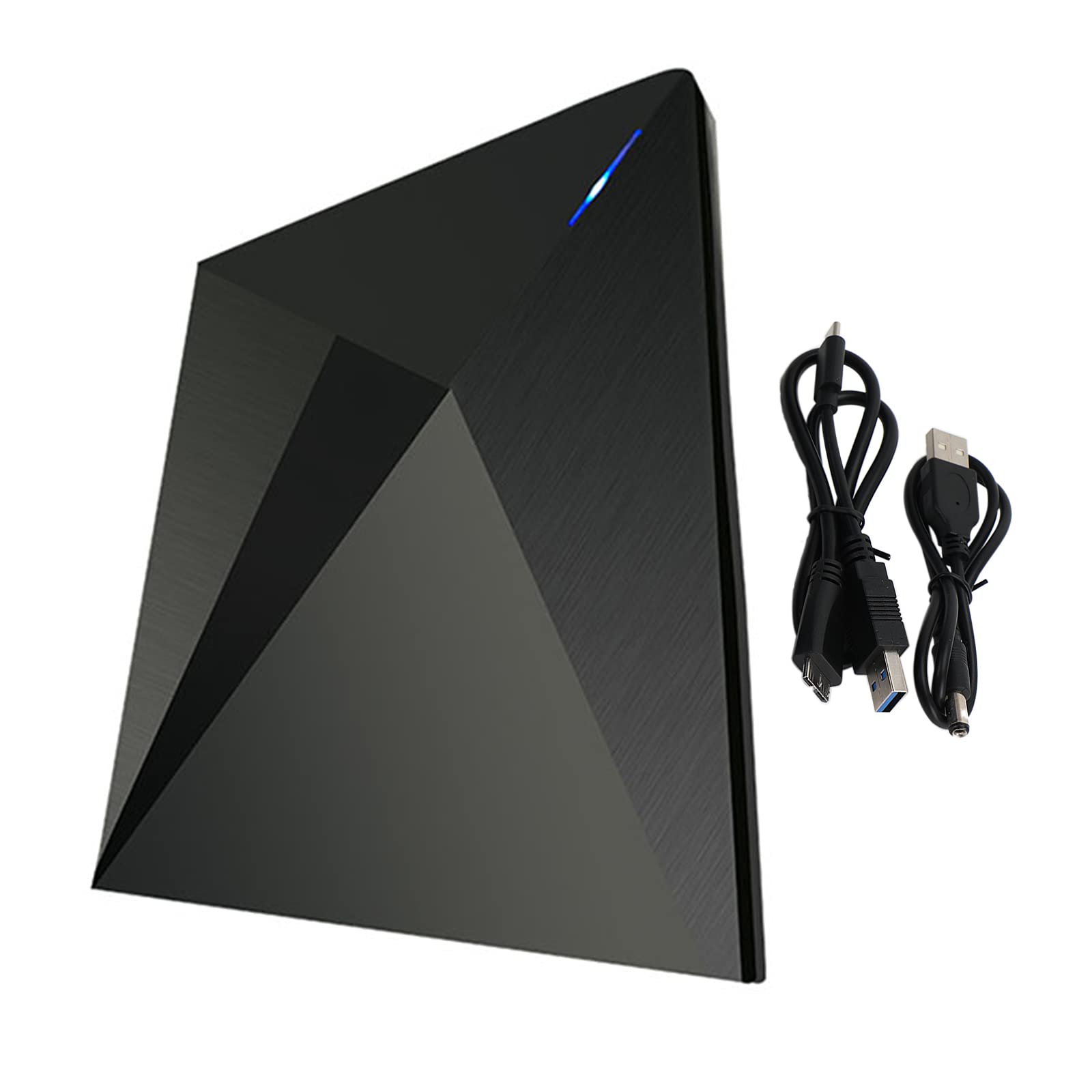 Frezon Ultra-Thin External DVD RW CD Drive - Portable USB Type-C Optical Drive for Laptop & PC (Black) | Perfect for Travel, Office, and Home Entertainment