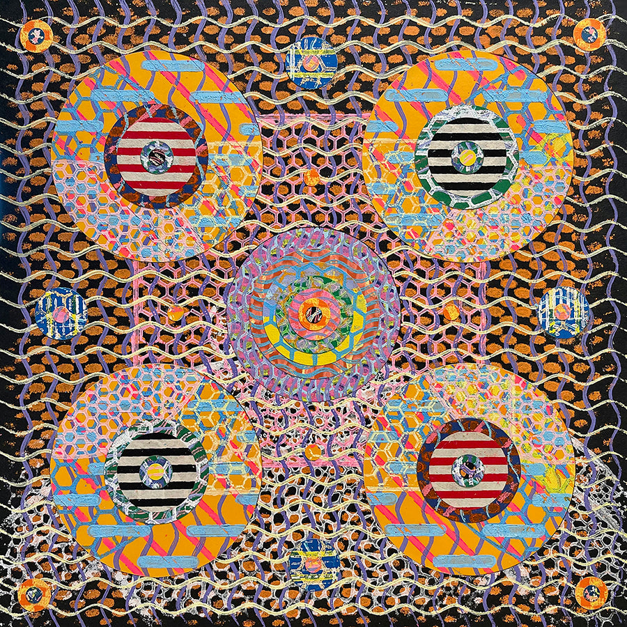 Robert Reinhardt: Circle Game #4 - Abstract Art Print for Home & Office Decor | Perfect for Living Rooms, Bedrooms & Workspaces