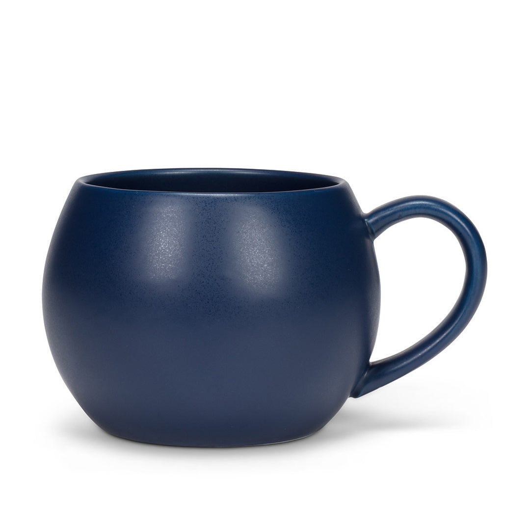 Premium 16oz Matte Blue Abbott Ball Mug - Durable Ceramic Coffee Cup with Comfortable Handle for Home, Office & Outdoor Use - Ideal for Hot & Cold Beverages