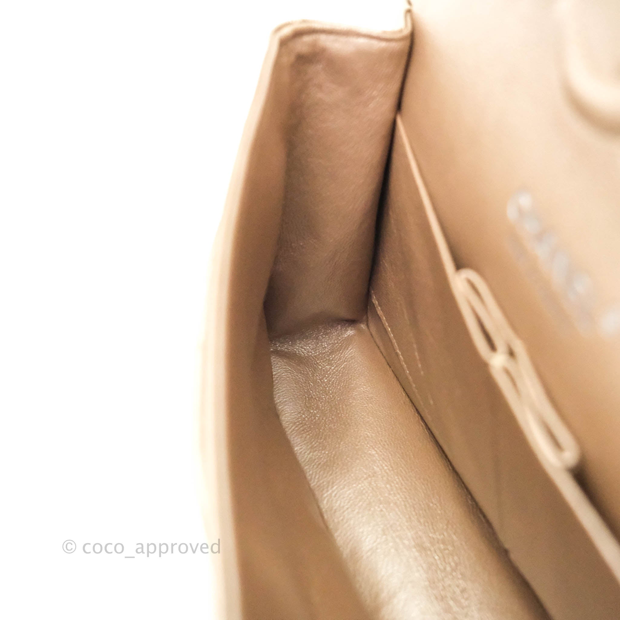 Chanel Classic M/L Medium Double Flap Bag in Metallic Bronze Lambskin with Matte Silver Hardware - Luxury Designer Handbag for Women, Perfect for Evening Events & Special Occasions