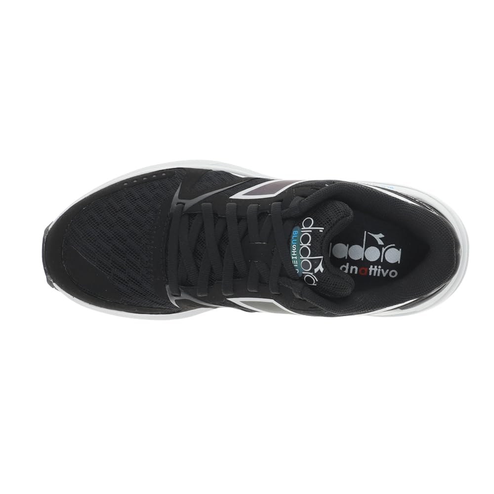 Diadora Women's Mythos Blushield 8 Vortice Running Shoes - Black | Lightweight Cushioned Sneakers for Women | Perfect for Jogging, Gym Workouts & Everyday Wear
