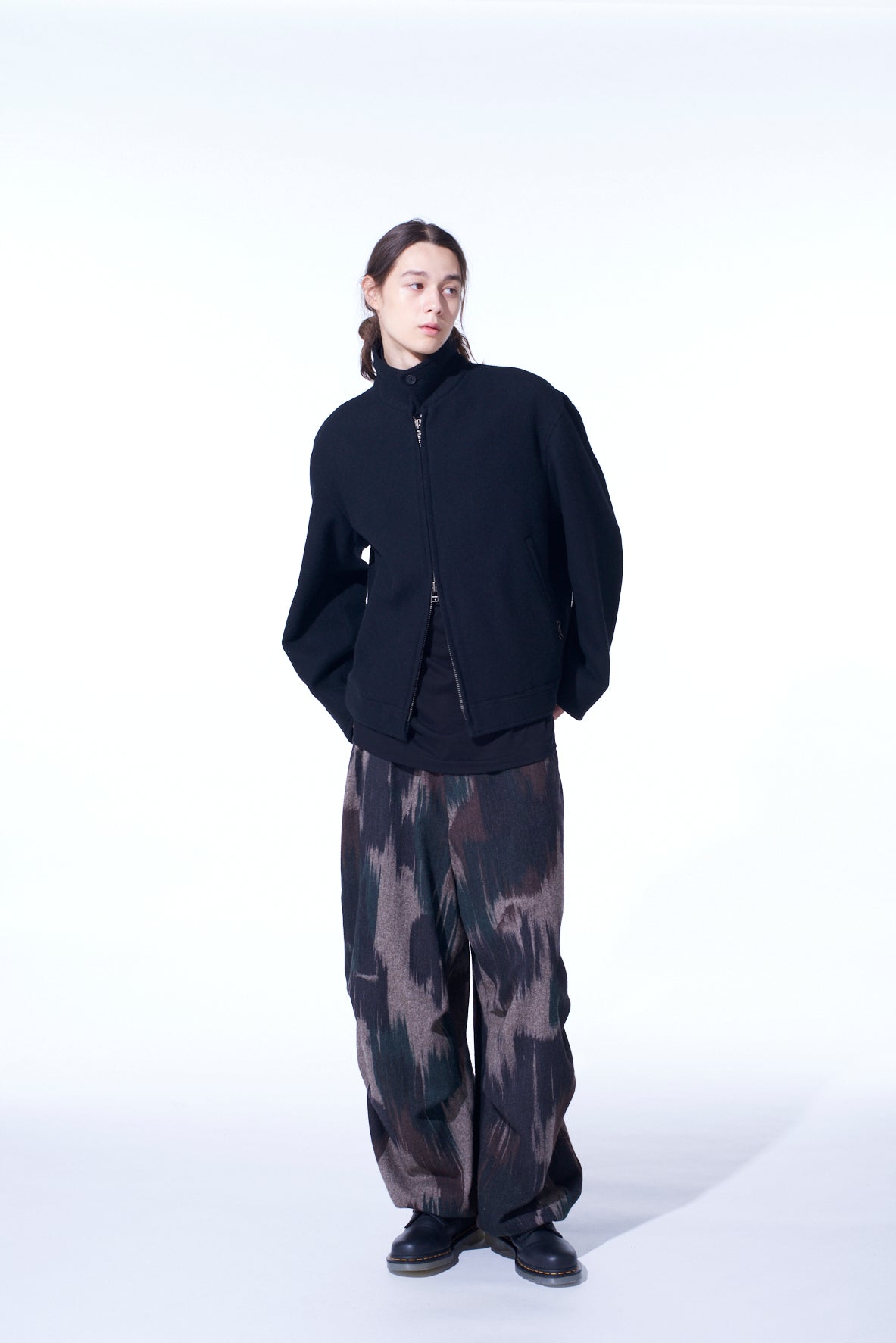 Double Weave Melton Oversized Zipper Blouson Jacket for Men & Women | Stylish Winter Coat for Outdoor Activities & Casual Wear