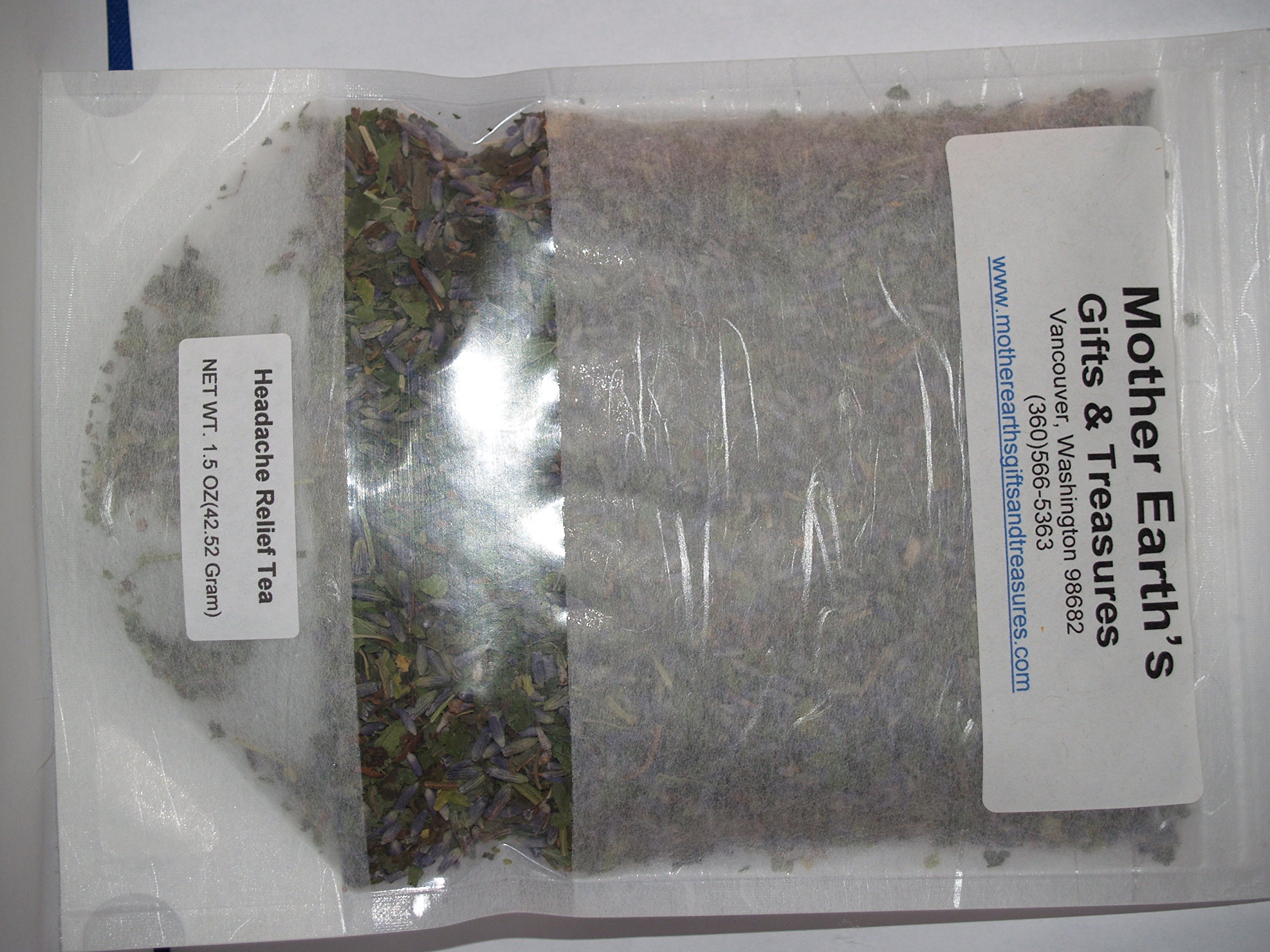 Organic Herbal Loose Leaf Tea for Headache Relief - Natural Stress & Migraine Remedy - Perfect for Relaxation, Meditation & Wellness Routines
