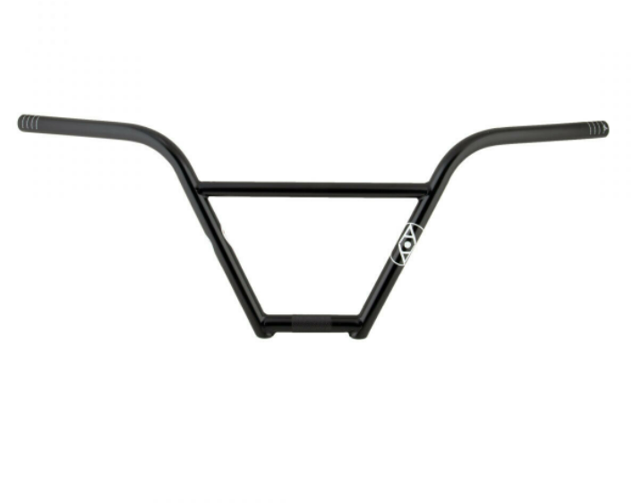 Alienation DimeBars 4pc Flat Black BMX Handlebars - 22.2mm Clamp, 30in Width, 10° Backsweep, 2° Upsweep, Chromoly Steel - Perfect for BMX Racing, Freestyle & Street Riding