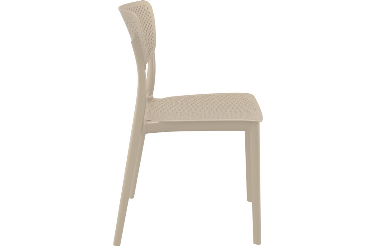 Stackable Lucy Dining Chair - Indoor/Outdoor Use for Restaurants, Cafes, and Home Patios | Durable & Stylish Seating Solution
