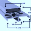 G165 58 3/8 x 84 OD 3-Sided Door Gasket Replacement - NRE #301057 - Perfect for Refrigerator, Freezer & Appliance Door Seal Repair