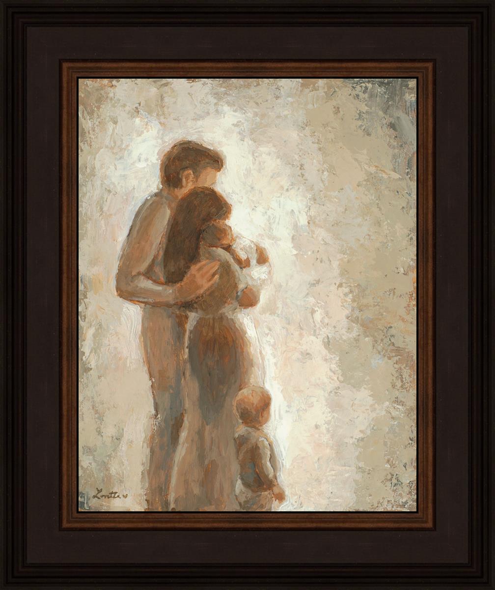 Family Looking Towards the Light - Inspirational Wall Art for Home Decor | Motivational Canvas Print for Living Room, Bedroom & Office | Perfect Gift for Family & Friends