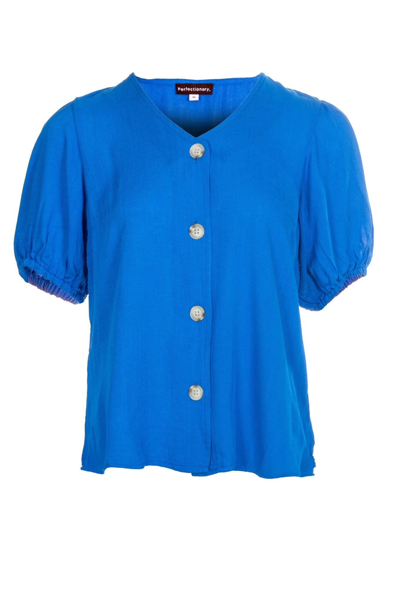 Soft Drape Puff Sleeve Blouse for Women | MARINE Style 4611A1 | Elegant Office Wear & Casual Outfit