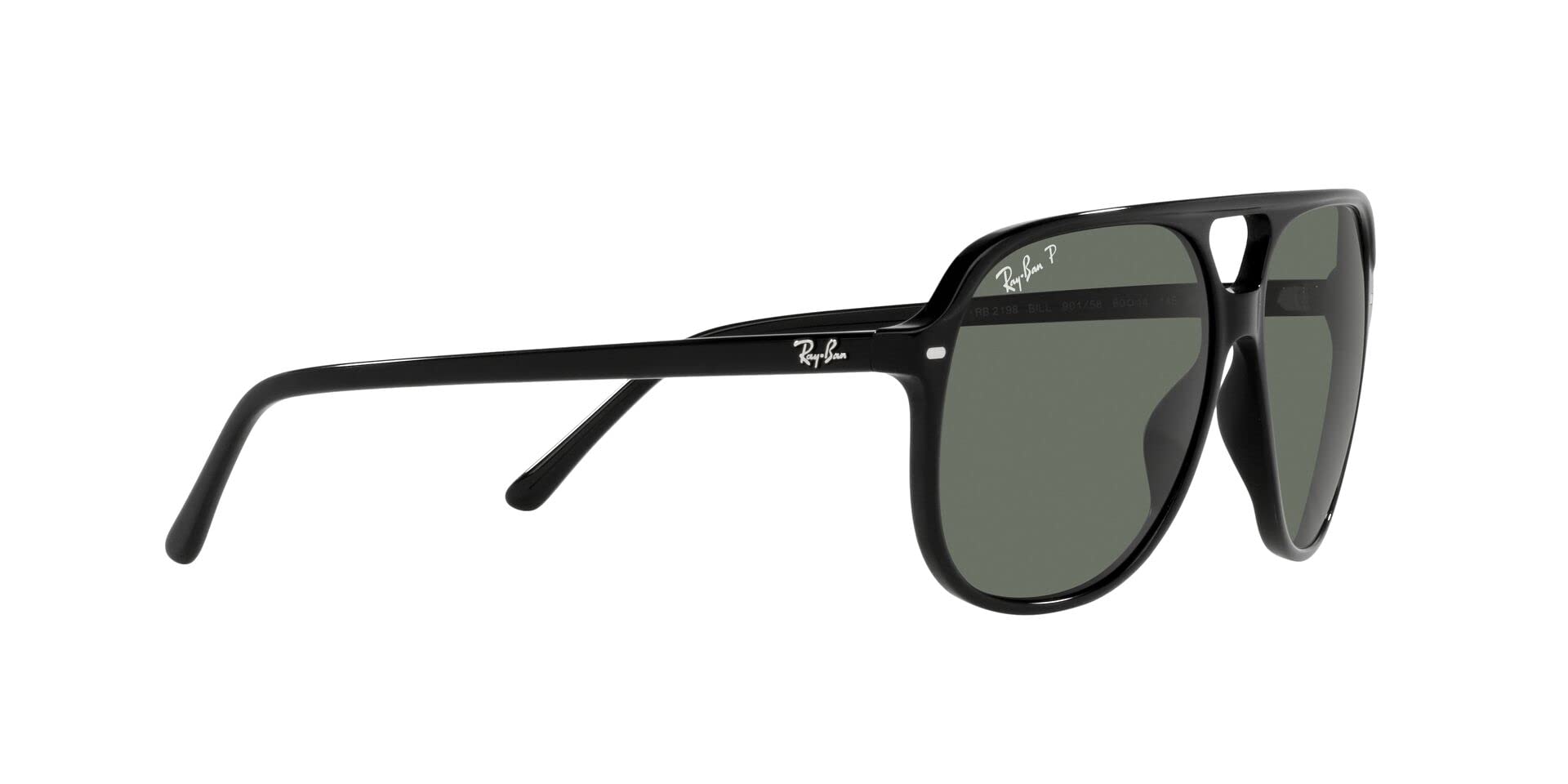 Ray-Ban RB2198 Square Bill Sunglasses for Men & Women - Classic Aviator Style, UV Protection, Polarized Lenses - Perfect for Driving, Beach & Outdoor Activities