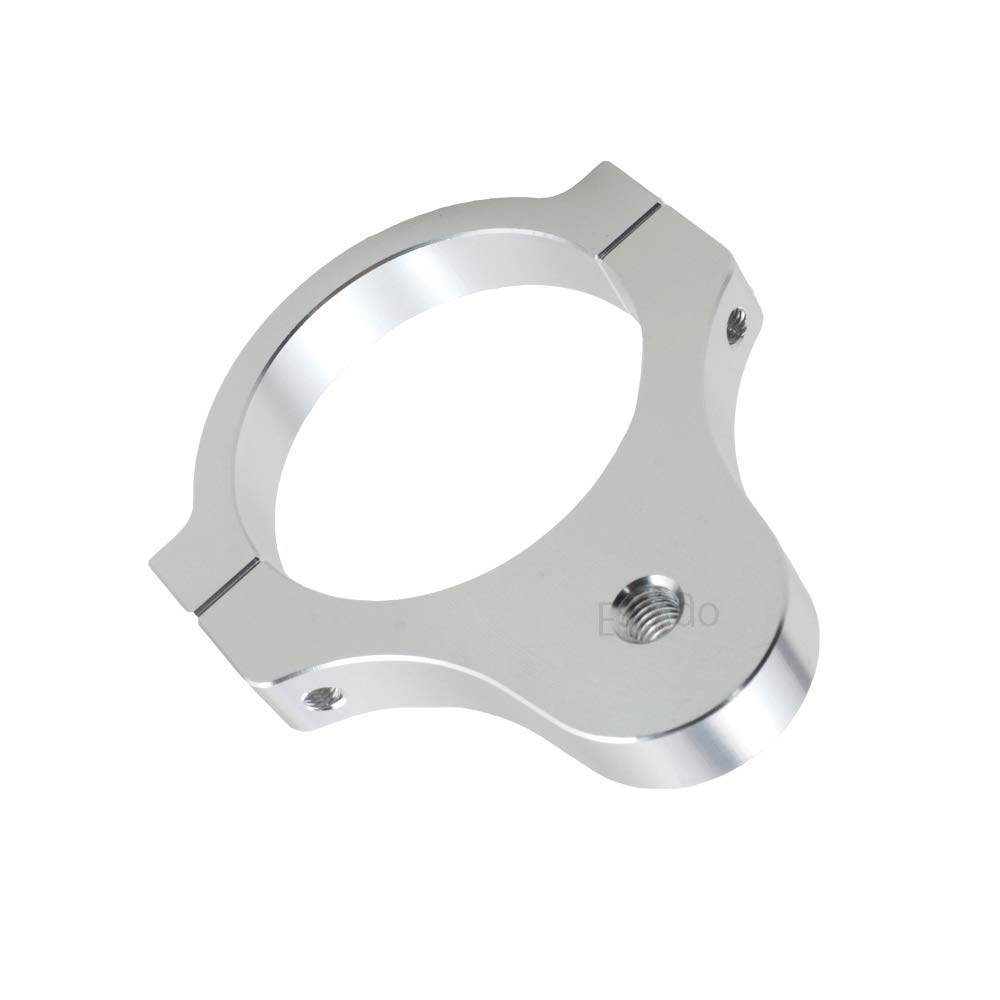 High-Quality 41mm Aluminum Motorcycle Steering Damper Fork Mounting Bracket - Silver | Durable Frame Clamp for Bike Modification & Performance Upgrade | Perfect for Off-Road, Racing & Custom Motorcycle Builds