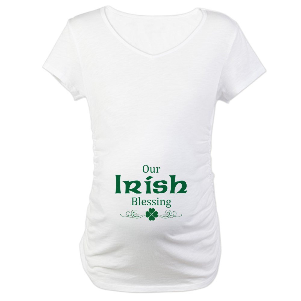 St. Patrick's Day Maternity T-Shirt for Pregnant Women | Funny Pregnancy Tee | Perfect for Irish-Themed Baby Showers & Gender Reveals