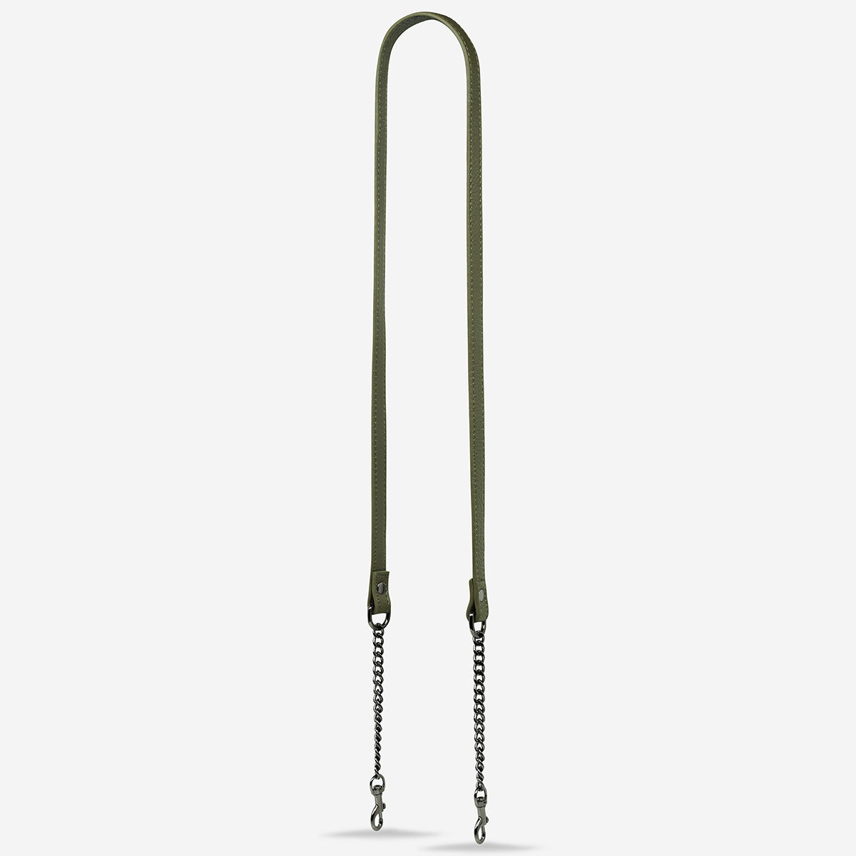 Fashionable Leather Strap with Chain in Khaki - Perfect for Handbags, Purses & Accessories