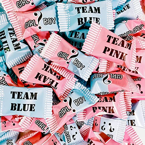 Candy Envy Baby Reveal Buttermints - 13 oz Bag (100 Individually Wrapped Mints) - Perfect for Gender Reveal Parties, Baby Showers & Celebrations