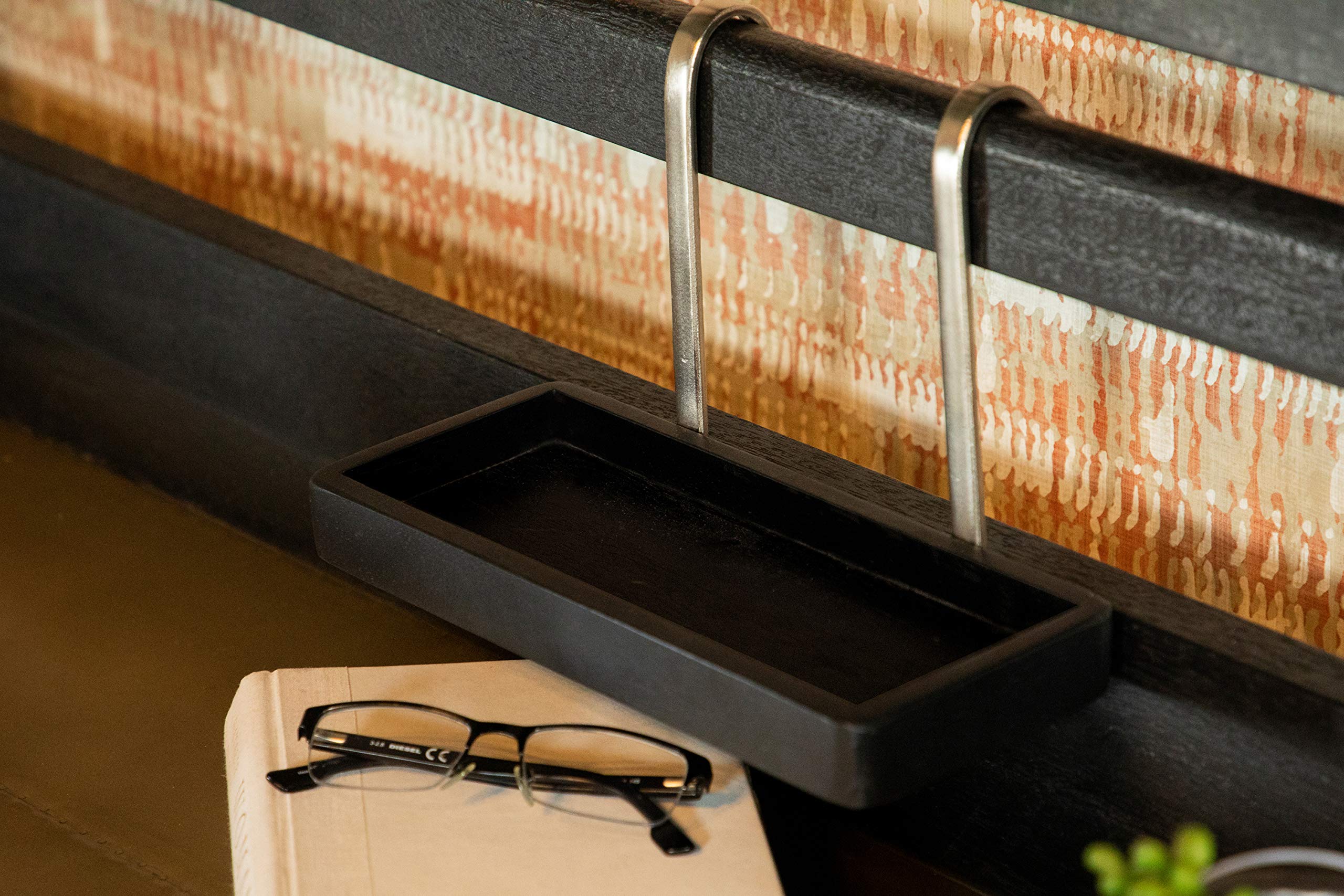 Coaster Home Furnishings Purston Hidden Storage Writing Desk - Black and Brass Finish (991022) - Perfect for Home Office, Study Room & Small Spaces
