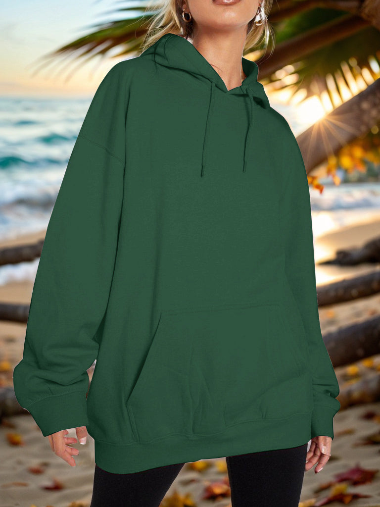 Stylish Drawstring Dropped Shoulder Hoodie for Men & Women | Comfortable Oversized Pullover Sweatshirt | Perfect for Casual Wear, Gym, and Street Fashion
