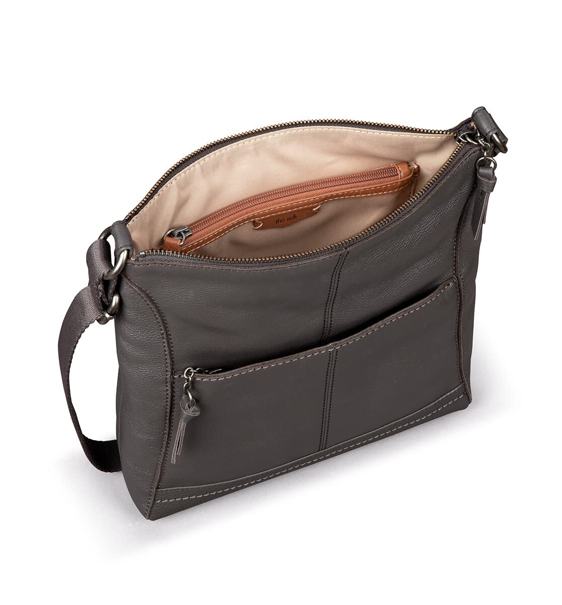 The Sak Lucia Genuine Leather Crossbody Bag - Adjustable Strap Convertible Purse for Women | Perfect for Work, Travel & Everyday Use