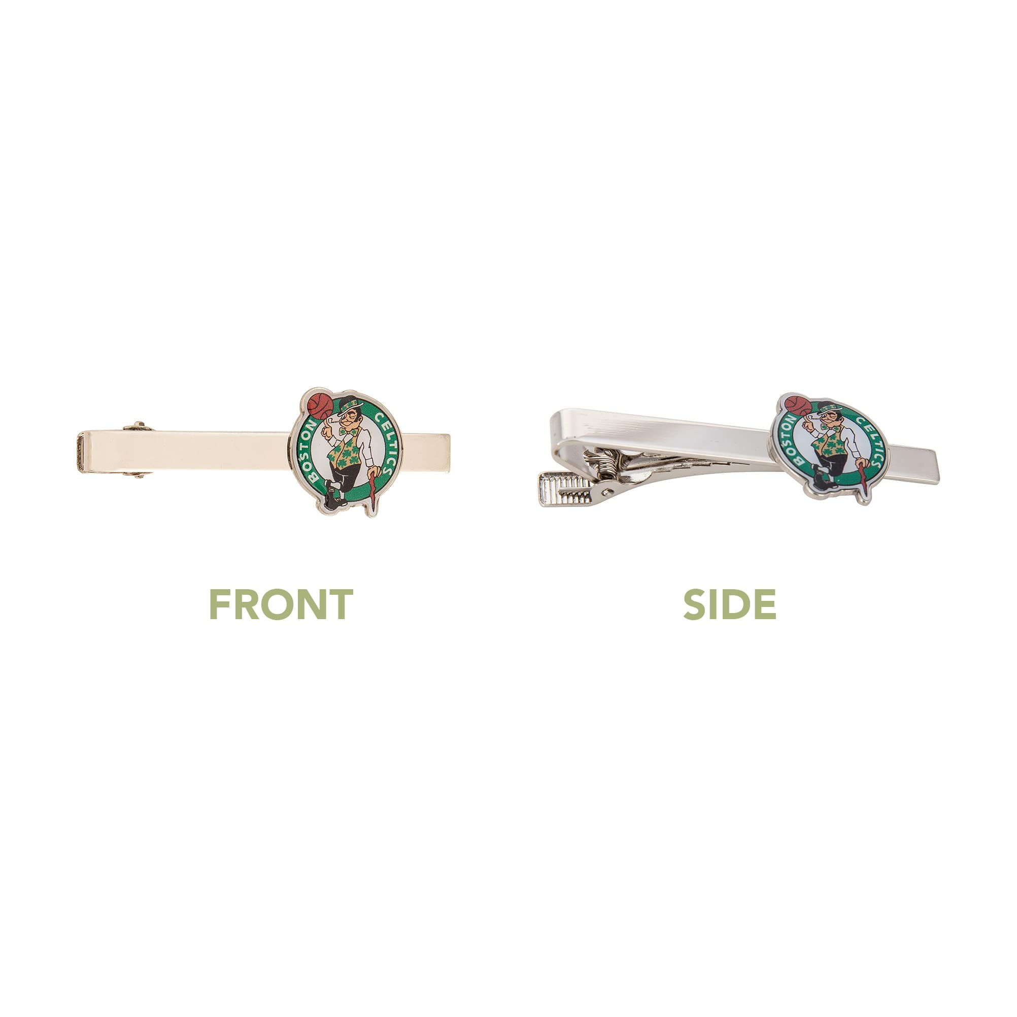 Boston Celtics Tie Bar Clip - NBA Basketball Team Logo Tie Accessory for Men - Perfect for Office, Weddings & Formal Events