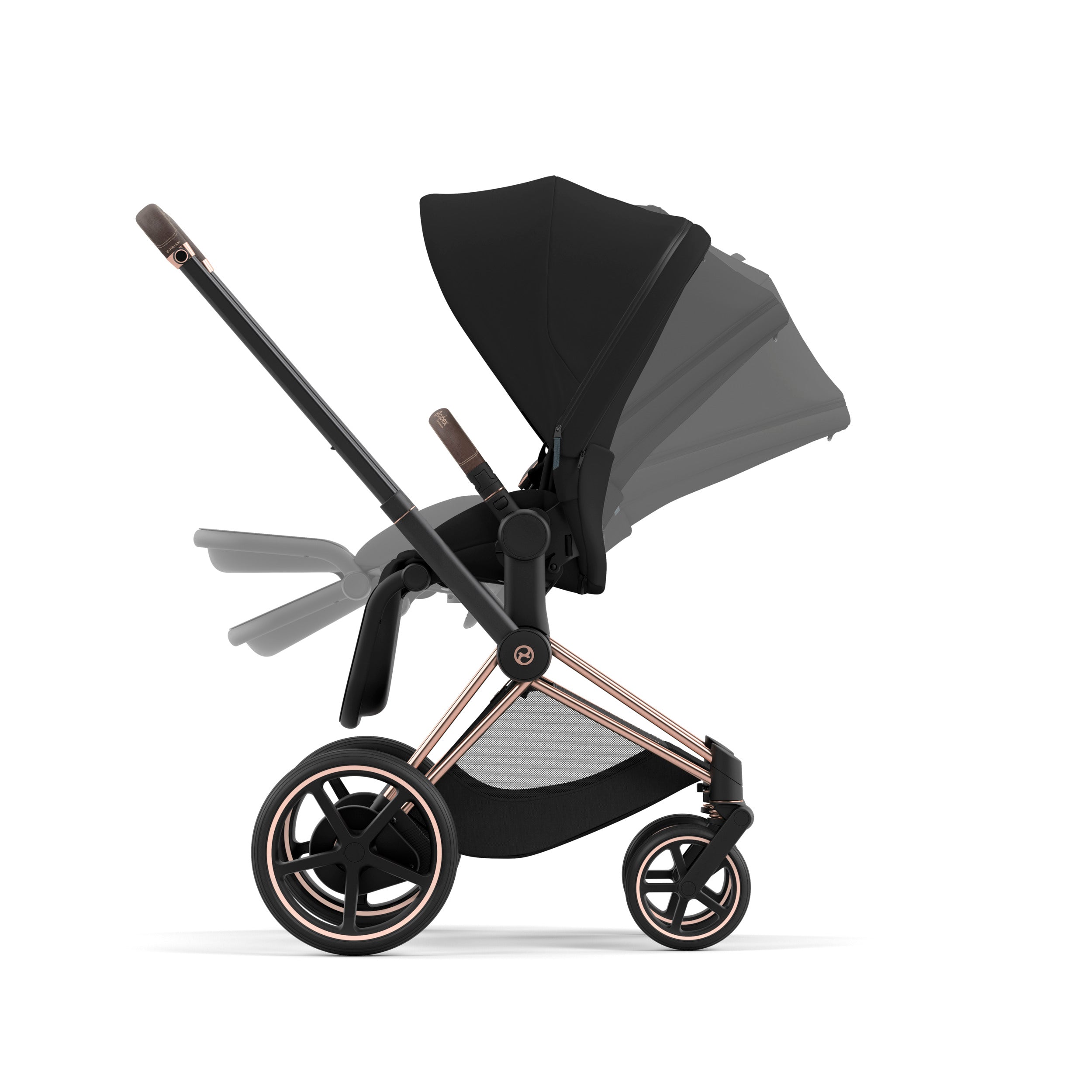 Cybex e-Priam 2 Complete Stroller - Customizable Luxury Baby Stroller for Urban Parents | Perfect for City Walks, Shopping & Travel