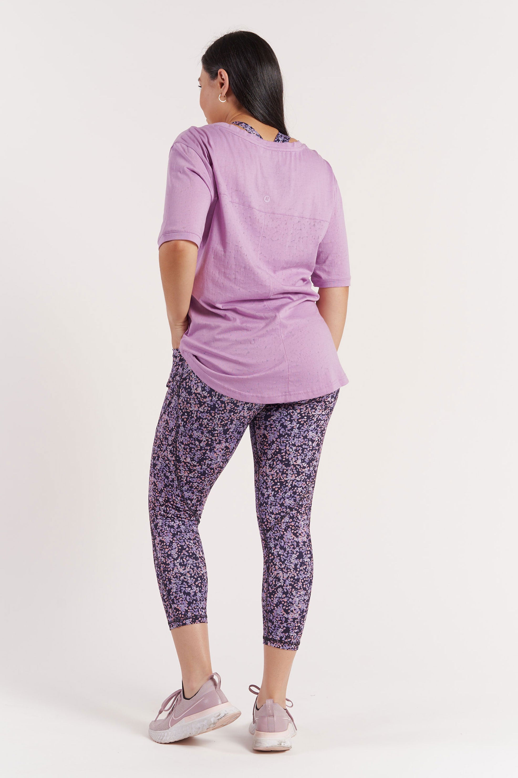 Stylish Burnout Purple Pocket T-Shirt for Men & Women | Soft & Comfortable Casual Wear | Perfect for Everyday Outfits, Street Style & Lounge