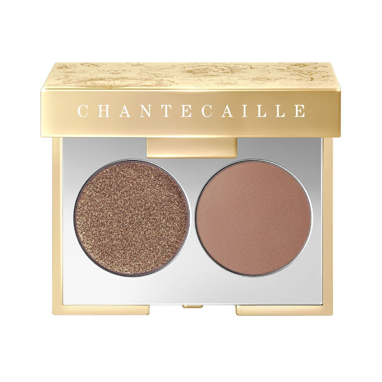 Luxury Gilded Garden Collection Eye Duet - Limited Edition Gold Eyeshadow Palette for Party & Wedding Makeup