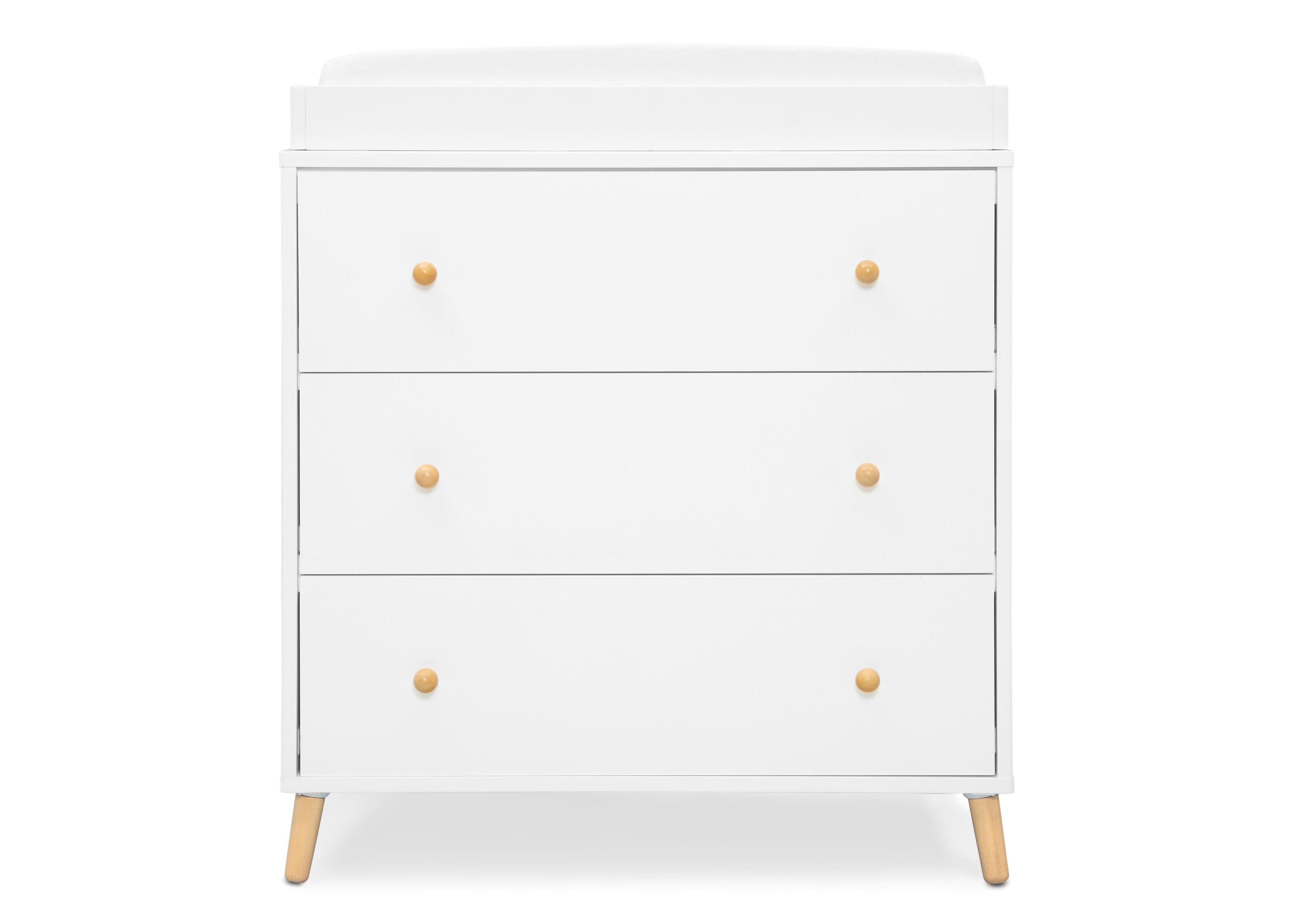 Essex 3-Drawer Wooden Dresser with Interlocking Drawers - Sturdy Bedroom Storage for Clothes and Accessories | Perfect for Master Bedroom, Guest Room or Dorm Organization