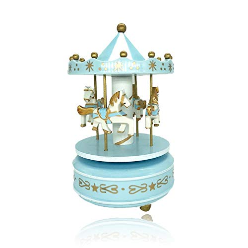 New Cartoon Carousel Music Box - Romantic Birthday Gift for Girlfriend, Kids Toy, Home Decor Craft, Personalized Jewelry Gift (Color B) | Perfect for Anniversaries, Nursery Decor & Special Occasions