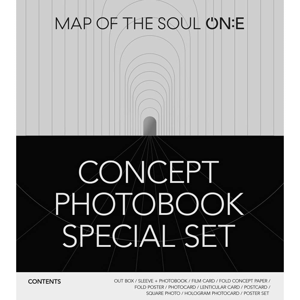 BTS Map of the Soul ONE Concept Photobook Special Set - Limited Edition Kpop Album with Photo Cards & Poster - Perfect for ARMY Collectors, Room Decor, and Gift Giving